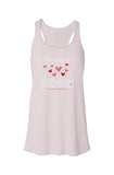 Flowy Racerback Tank - Affair Pink/White