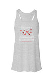 Flowy Racerback Tank - Affair Heather Grey/White