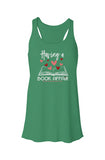 Flowy Racerback Tank - Affair Green/White