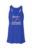 Flowy Racerback Tank - Affair Royal/White