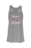 Flowy Racerback Tank - Affair Grey/White