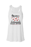Flowy Racerback Tank - Affair White/Black