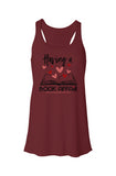 Flowy Racerback Tank - Affair Maroon/Black