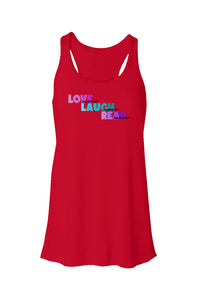 Flowy Racerback Tank - Love Grey