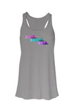 Flowy Racerback Tank - Love Grey